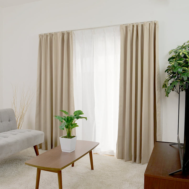 カーテン2枚組遮光1級ドレープカーテンベルーイ100×178cm100×190cm