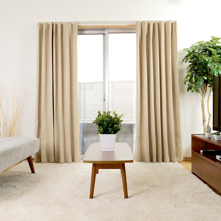 カーテン2枚組遮光1級ドレープカーテンベルーイ100×200cm100×210cm