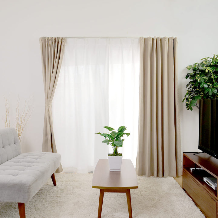 カーテン1枚遮光1級ドレープカーテンベルーイ150×135cm150×178cm