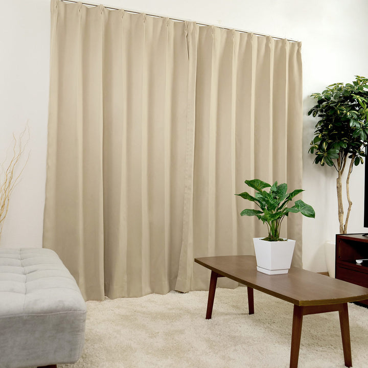 カーテン幅150cm1枚ベルーイ遮光1級洗えるドレープカーテン丈135～210cm