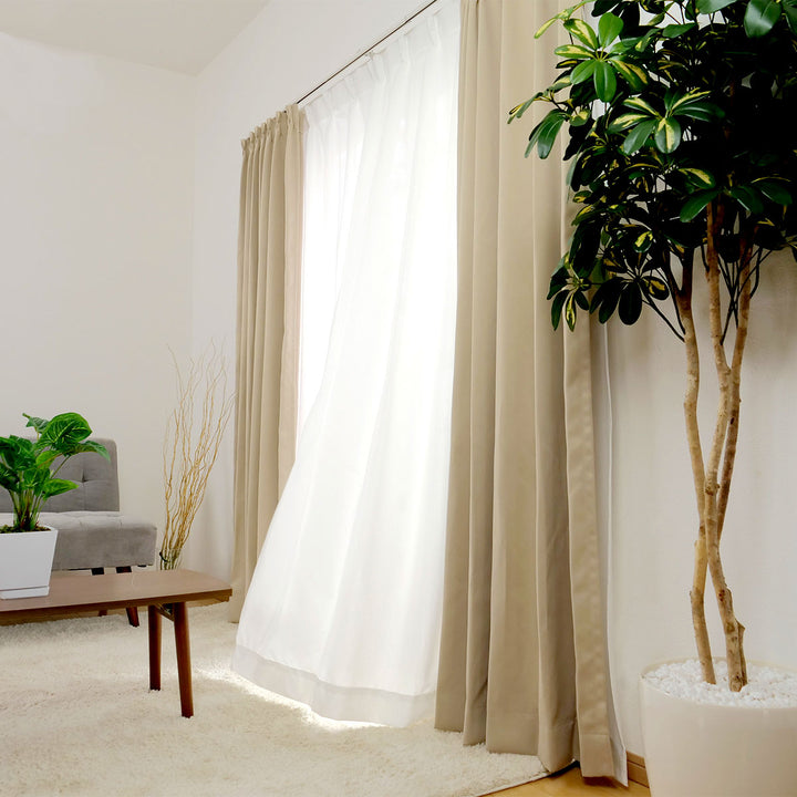 カーテン幅150cm1枚ベルーイ遮光1級洗えるドレープカーテン丈135～210cm
