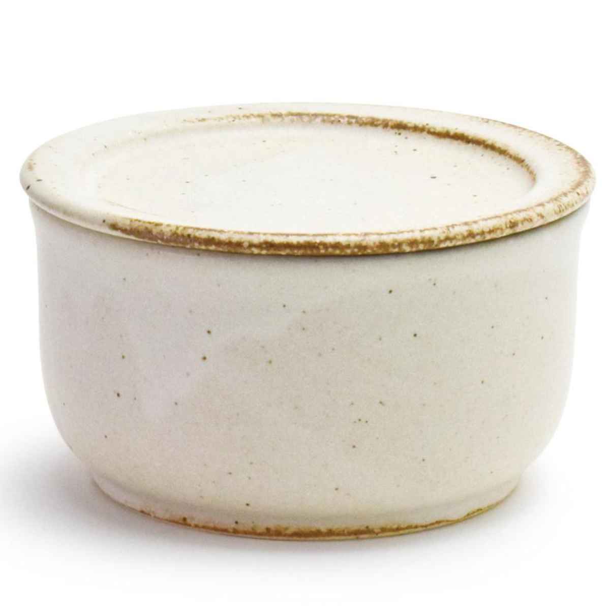 美濃焼　陶器 おひつ フタ付き 一膳用 12cm 陶器 美濃焼 – ハウジー