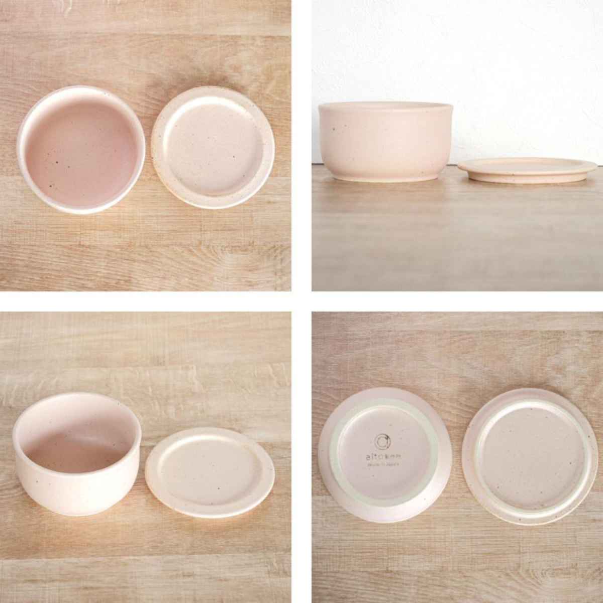 ピンクの陶器製おひつ 木製蓋付き おひつ フタ付き 一膳用 12cm 陶器 美濃焼 – ハウジー