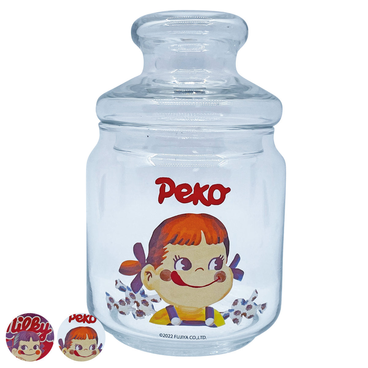 保存容器 500ml キャンディポット ミルキーペコ ガラス製 – ハウジー