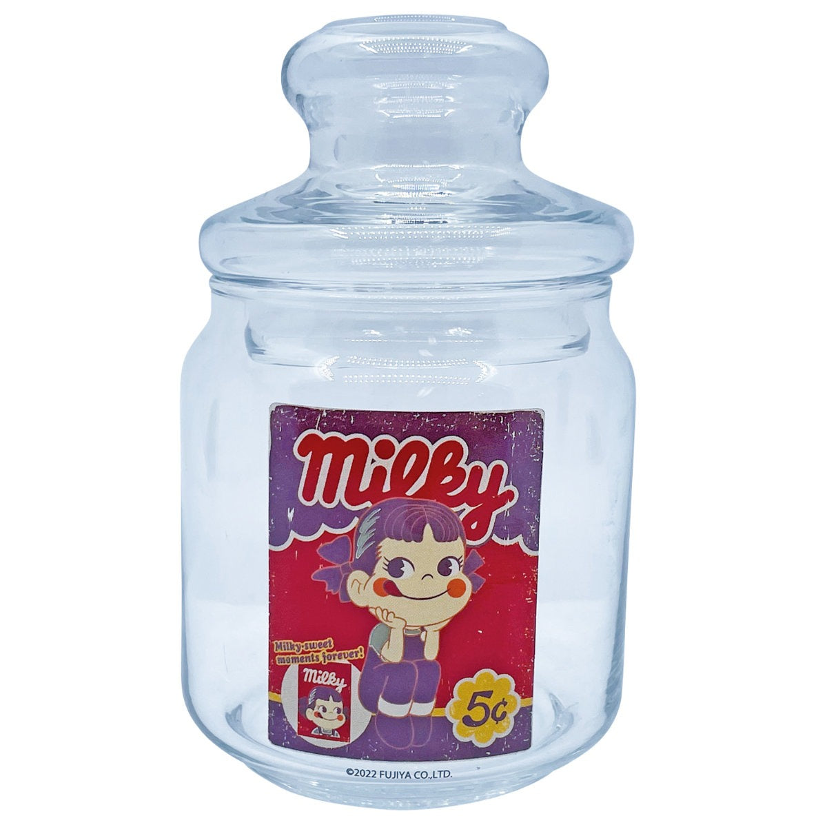 保存容器 500ml キャンディポット ミルキーペコ ガラス製 – ハウジー