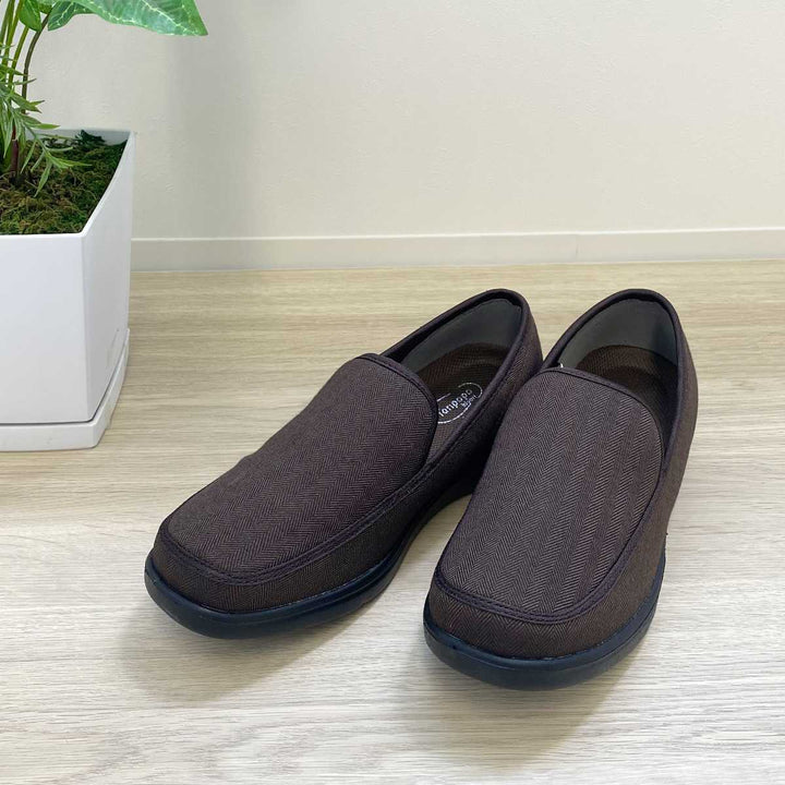 介護シューズ弾むソフトモカシンたんぽぽ日和両足紳士用LL～4L3E