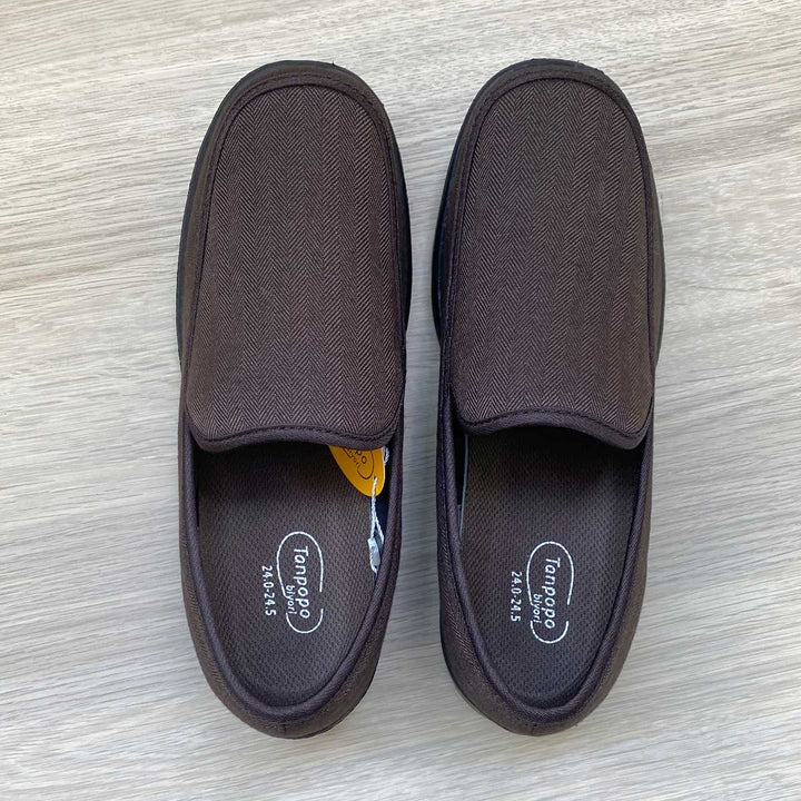 介護シューズ弾むソフトモカシンたんぽぽ日和両足紳士用LL～4L3E