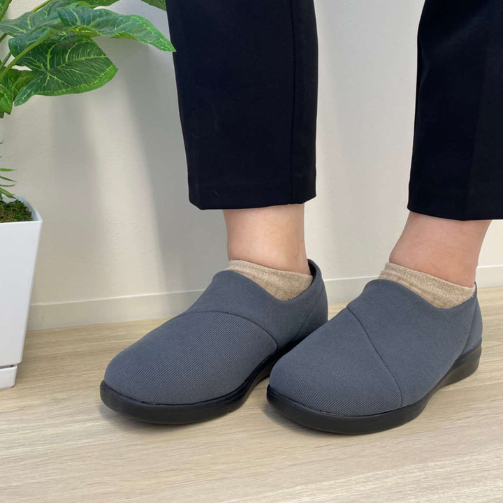 介護シューズ弾むソフトスリップオンたんぽぽ日和両足婦人用M～LL3E