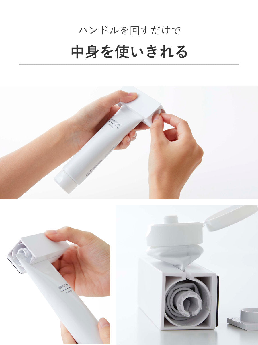 山崎実業 tower フィルムフック 歯磨き粉チューブホルダー タワー
