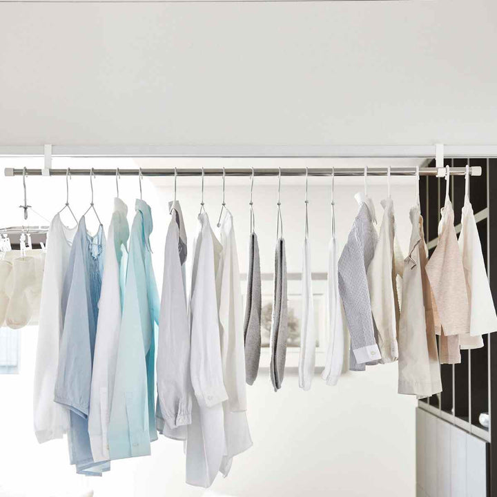 山崎実業tower室内物干しポールホルダータワー２個組