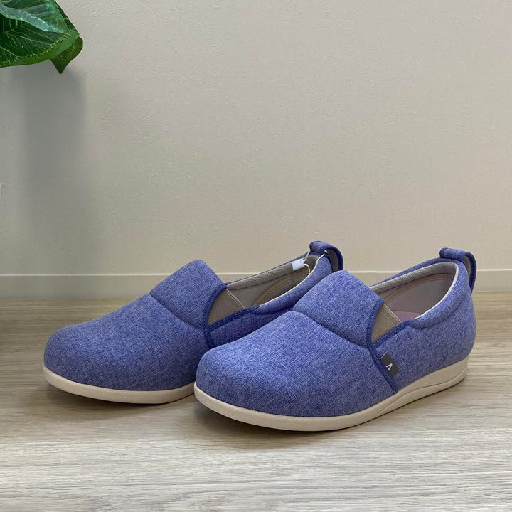 介護シューズあゆみゆったり簡単スリップオン両足3ES～LL施設用