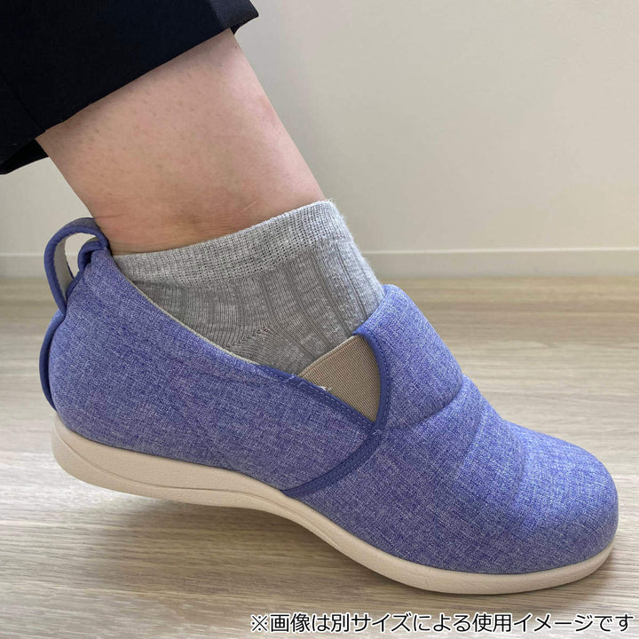 介護シューズあゆみゆったり簡単スリップオンS～5L両足5E施設用