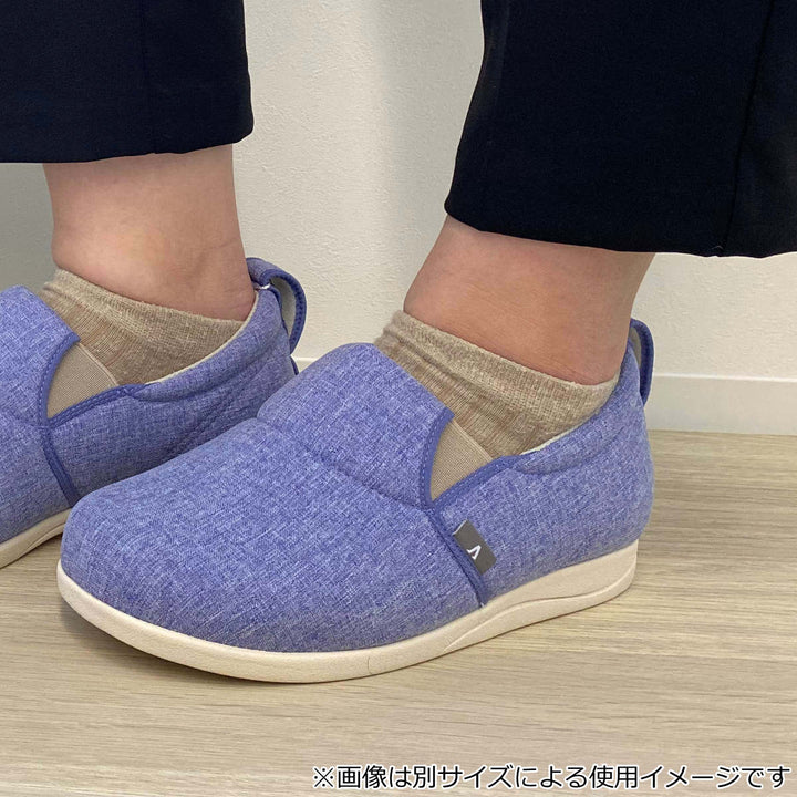 介護シューズあゆみゆったり簡単スリップオンS～5L両足5E施設用