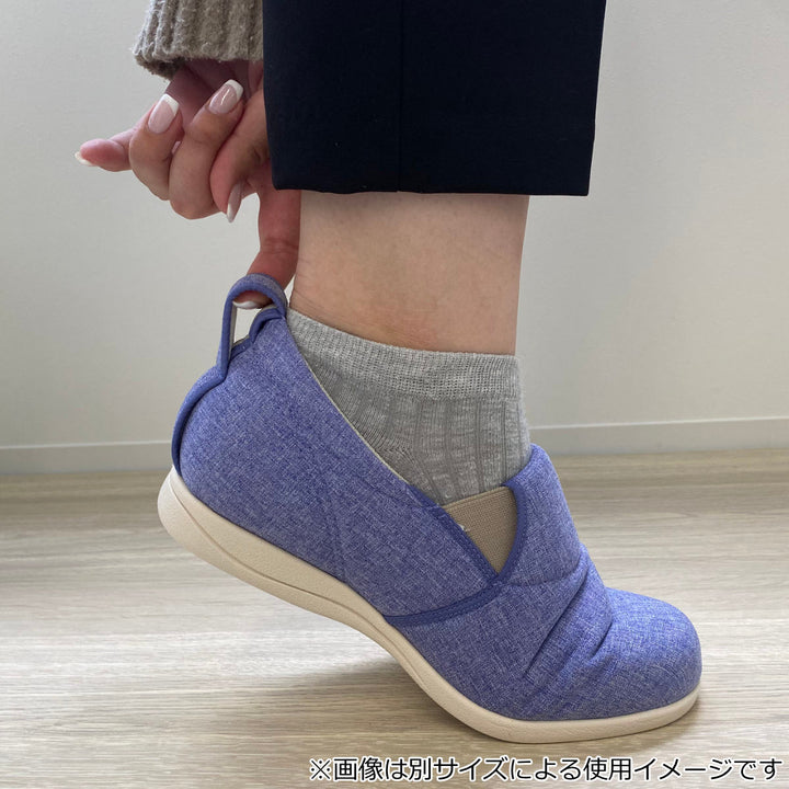 介護シューズあゆみゆったり簡単スリップオンS～5L左足5E施設用