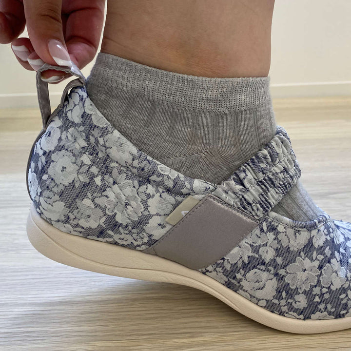 介護シューズあゆみマジックゴムバンド優両足3ES～LL施設用