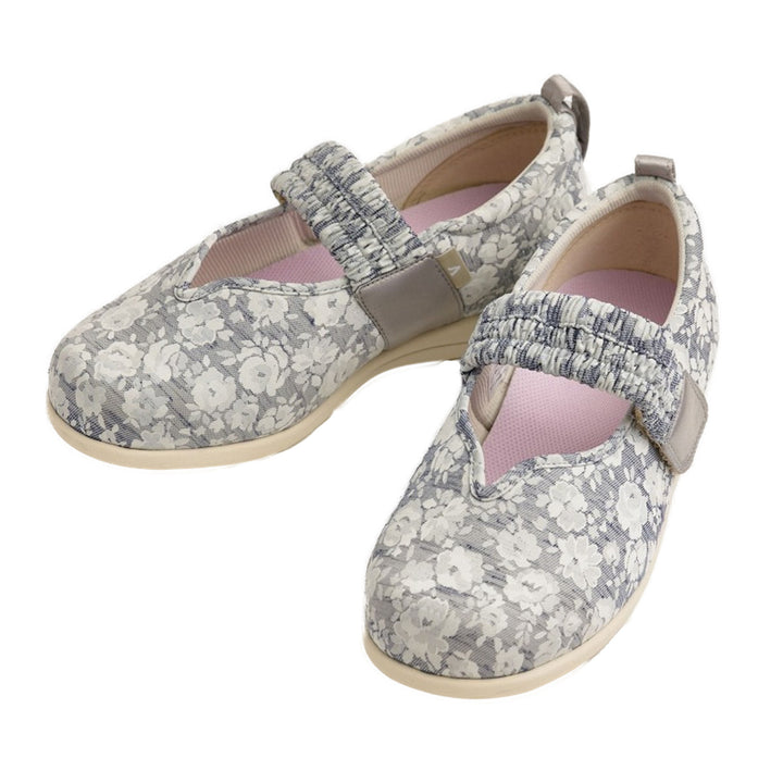 介護シューズあゆみマジックゴムバンド優両足3ES～LL施設用