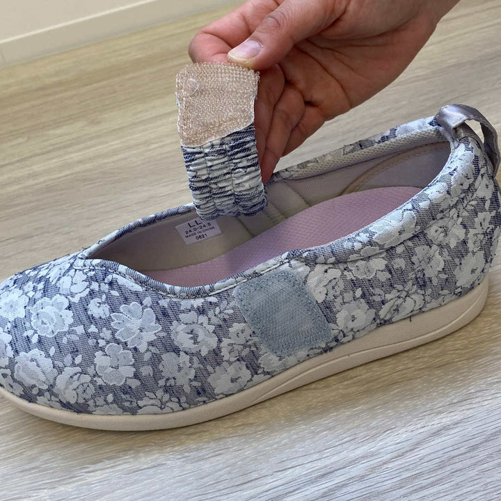 介護シューズあゆみマジックゴムバンド優両足3ES～LL施設用