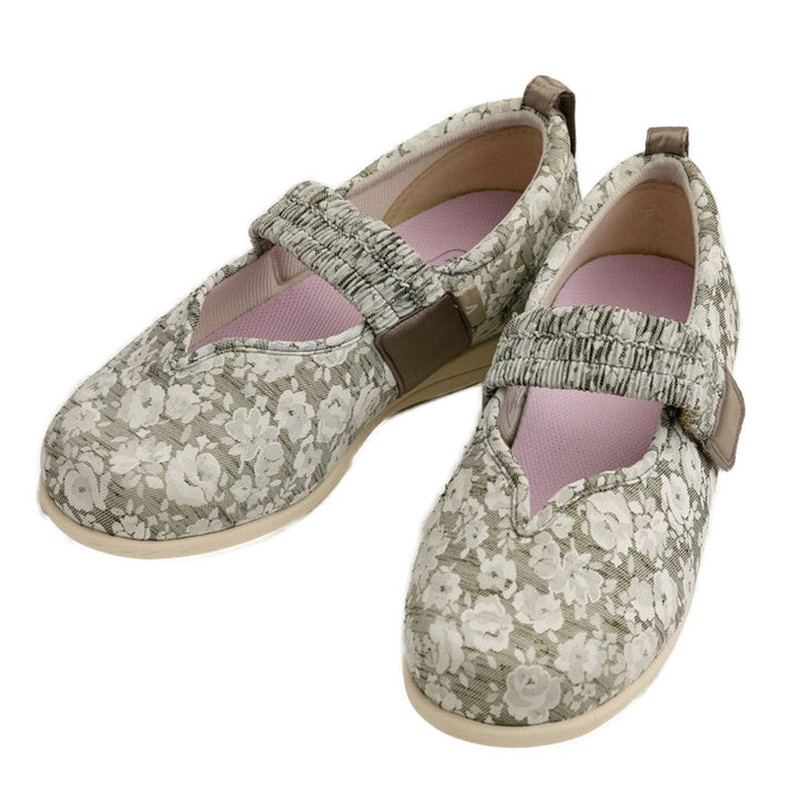 介護シューズあゆみマジックゴムバンド優両足3E3L施設用