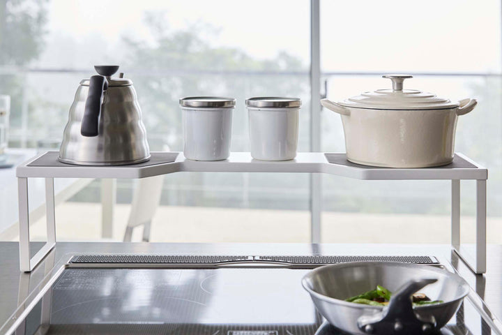 Plateコンロ奥ラック排気口カバー上コンロ奥ラック60cmコンロ用