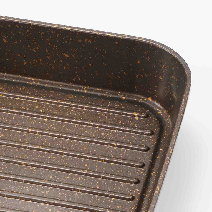 魚焼きフライパンIH対応IHゴールドマーブル魚焼きパンフタ付き