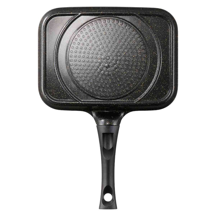 魚焼きフライパンIH対応IHゴールドマーブル魚焼きパンフタ付き