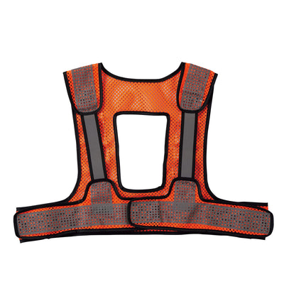 メッシュ反射ベスト フルハーネス対応 シルバー反射