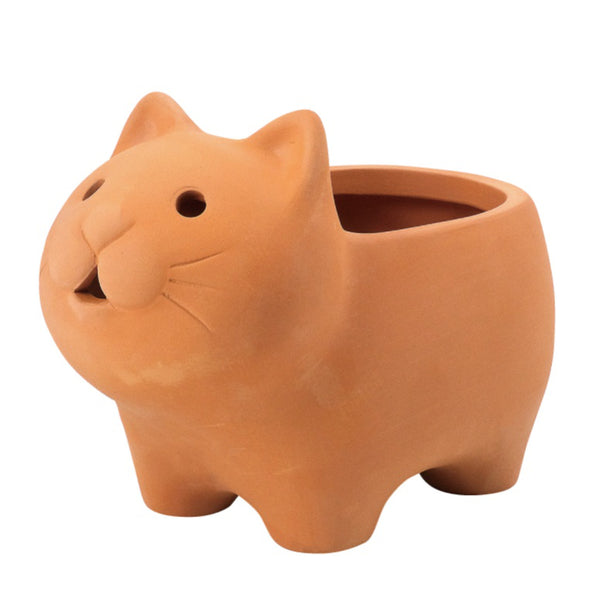 プランターアニマルテラコッタポットネコ3号