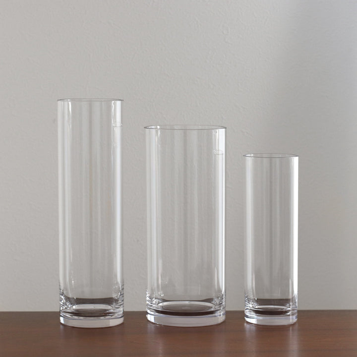 花瓶割れないガラスPVシリンダー直径10×高さ30cm