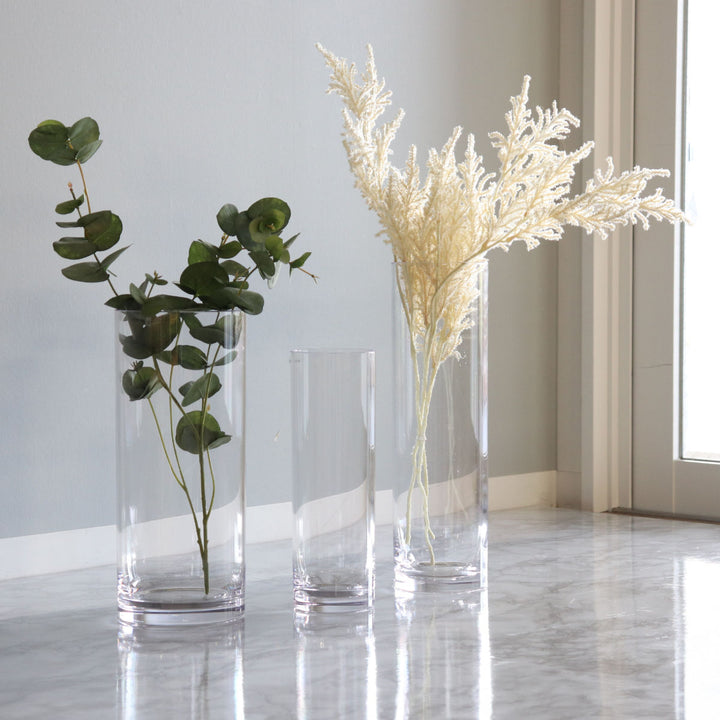 花瓶割れないガラスPVシリンダー直径10×高さ30cm