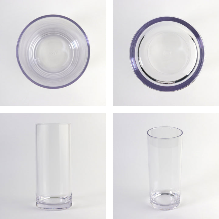 花瓶割れないガラスPVシリンダー直径10×高さ30cm