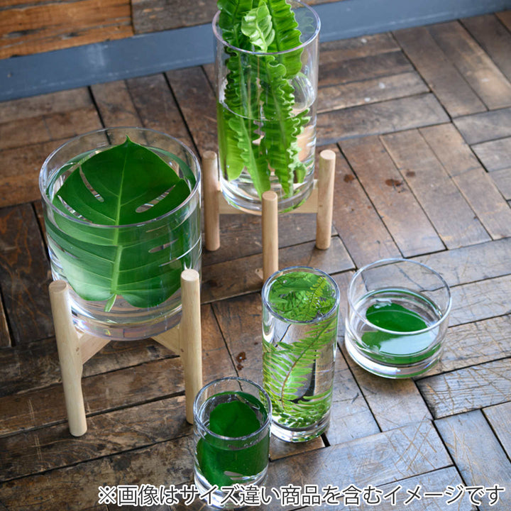 花瓶割れないガラスPVシリンダー直径12×高さ20cm