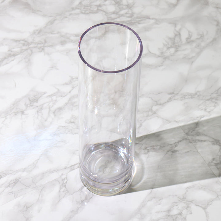 花瓶割れないガラスPVシリンダー直径12×高さ40cm