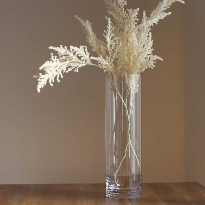 花瓶割れないガラスPVシリンダー直径12×高さ40cm