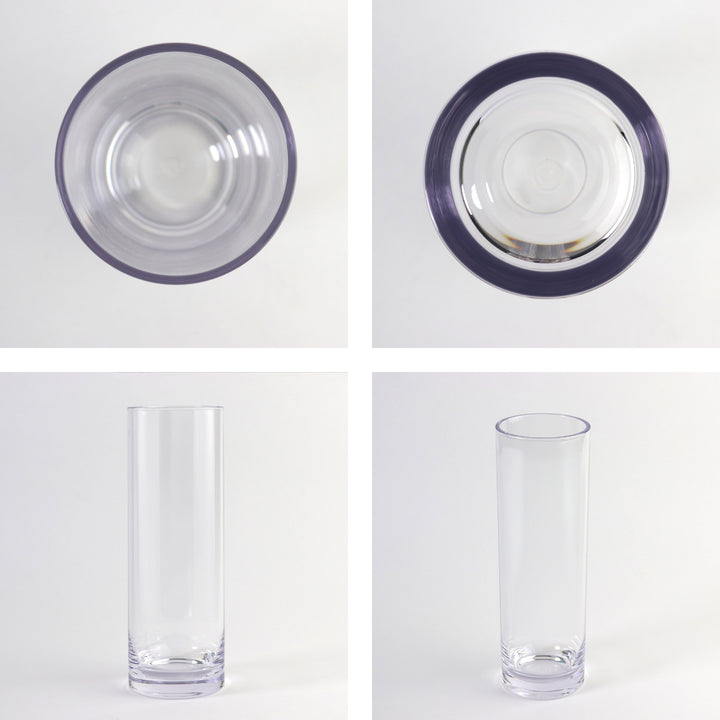 花瓶割れないガラスPVシリンダー直径15×高さ35cm