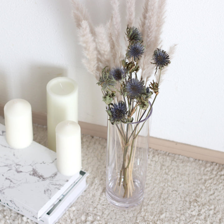 花瓶割れないガラスPVシリンダー直径15×高さ35cm