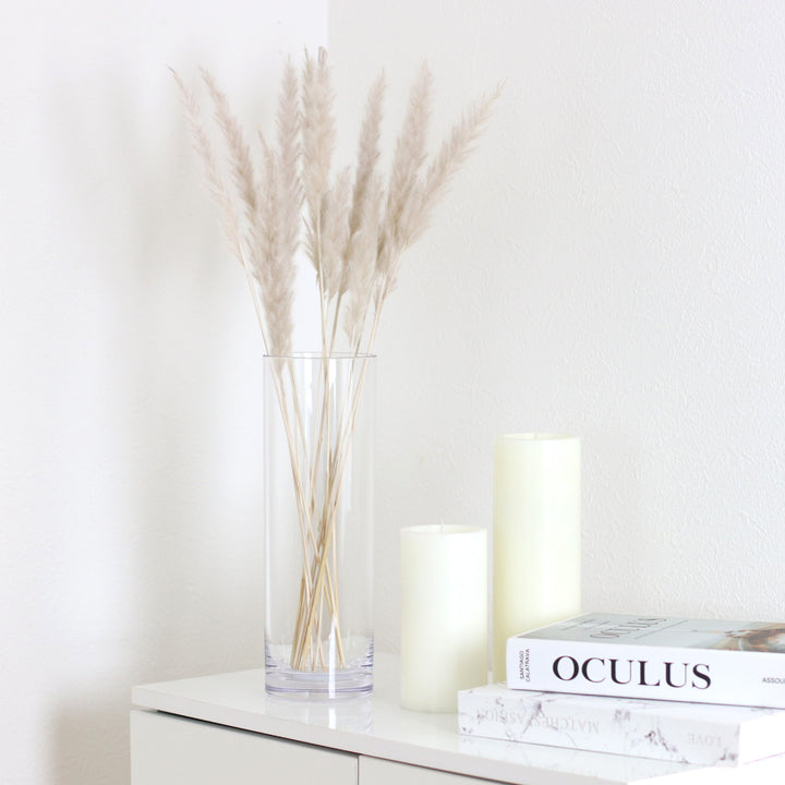 花瓶割れないガラスPVシリンダー直径15×高さ35cm