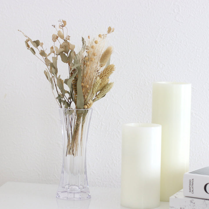 花瓶割れないガラスPVスリムオクタゴン