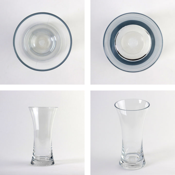 花瓶割れないガラスPVフラワベース高さ24cm