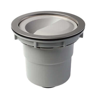 排水口トラップ 浅型排水トラップセット 下向き排水 プラスチックゴミカゴタイプ