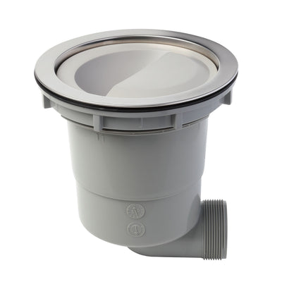 排水口トラップ 浅型排水トラップセット 横向き排水 プラスチックゴミカゴタイプ