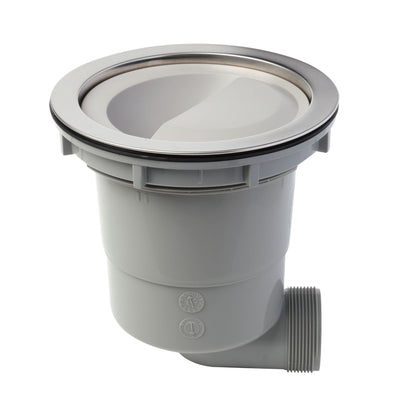 排水口トラップ 浅型排水トラップセット 横向き排水 ステンレスゴミカゴタイプ