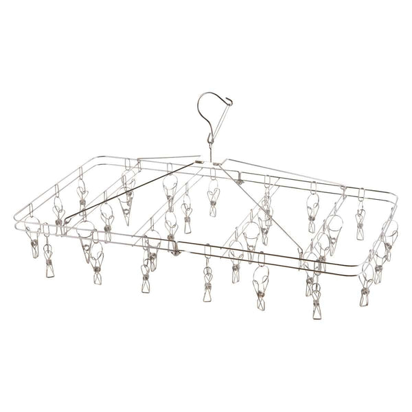 ハンガーステンレスメタリアフォールディングハンガー30ピンチ