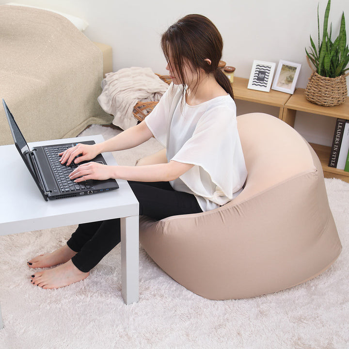 ビーズクッションLサイズキューブチェアアースカラー