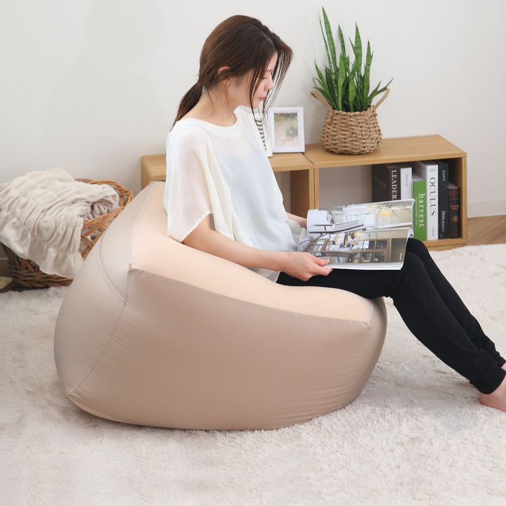 ビーズクッションLサイズキューブチェアアースカラー