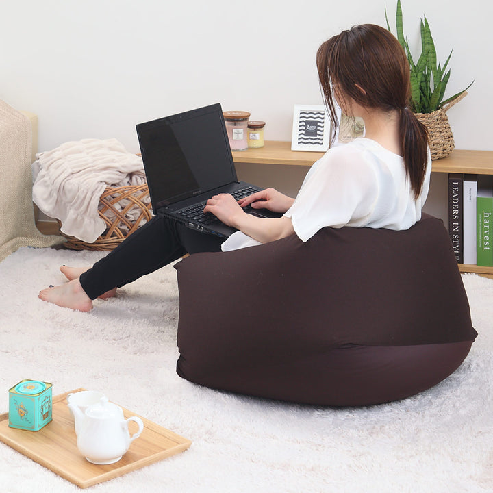 ビーズクッションMサイズキューブチェアアースカラー