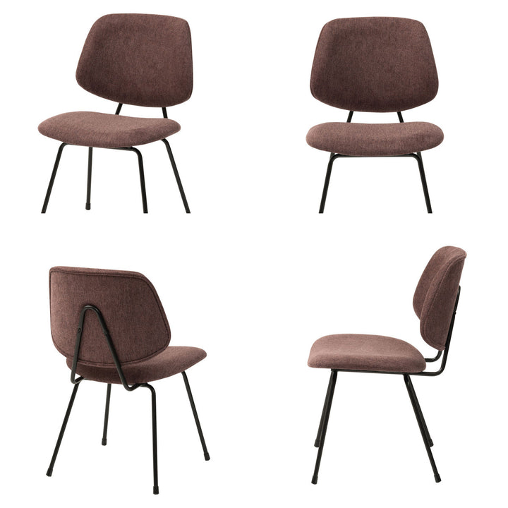 チェア座面高45cmスチール脚ファブリック