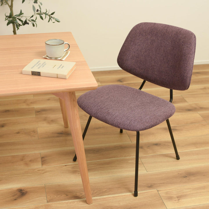 チェア座面高45cmスチール脚ファブリック