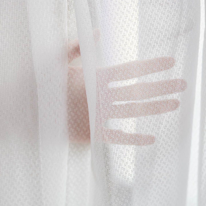 レースカーテンベルーイホワイト1枚既製幅150×高さ133～208cm