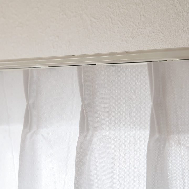 レースカーテンライリーウェイブ2枚組既製幅100×高さ118～208cm