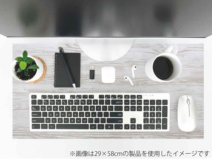 デスクマット45×58cmパーソナルデスクマット木目塩化ビニル樹脂